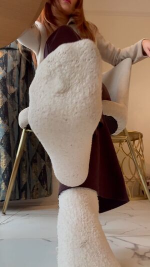 Fuzzy Socks Feet Foot Giantess Goddess