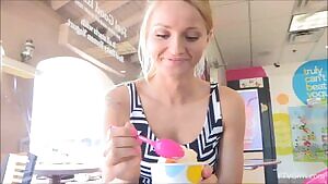 Staci in the restaurant