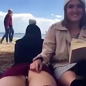 Naughty friends at the park