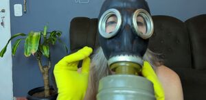 Glove Fetish Latex Gloves Mask