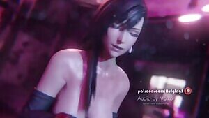 Tifa Lockhart handjob