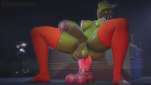 Furry Futa 3D Animation Big Balls