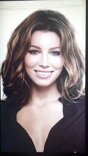 Jessica Biel forces my cock to burst on her gorgeous face!!!