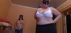 BBW lesbian milf with girl