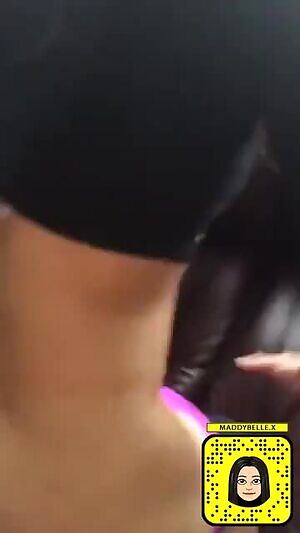 Letting him finish on her workout clothes