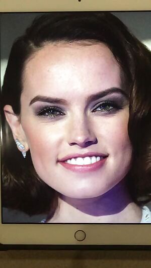 Cumming all over Daisy Ridleys perfect face..... again
