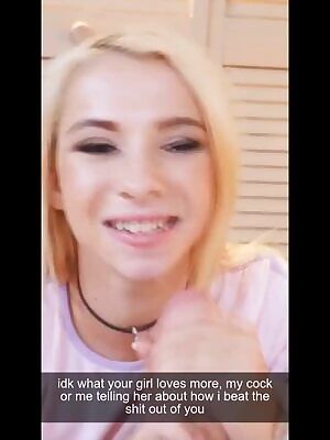 My gf was always telling me that I should stand up for myself, so I told her that I finally manned up and told my bully to fuck off.. She was so pissed when she found out that I lied to her and she went straight to his dorm to hear the real story for herself.