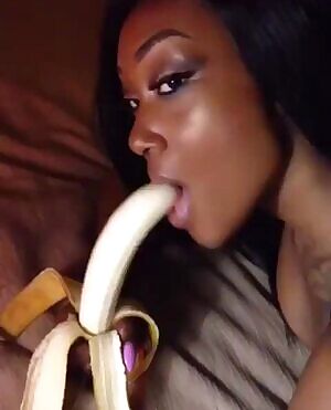 Banana having the time of its life