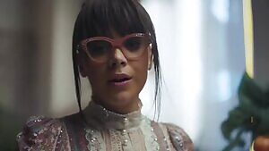 Hailee Steinfeld in glasses & thigh highs