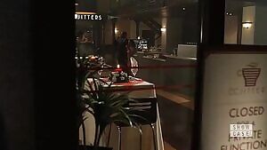 Caity Lotz and Chyler Leigh kissing during the DC crossover