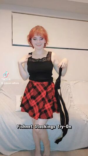 Funny NSFW Amateur Fishnet Skirt