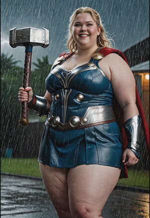 SSBBW Beauties Ai Generated Superheroine