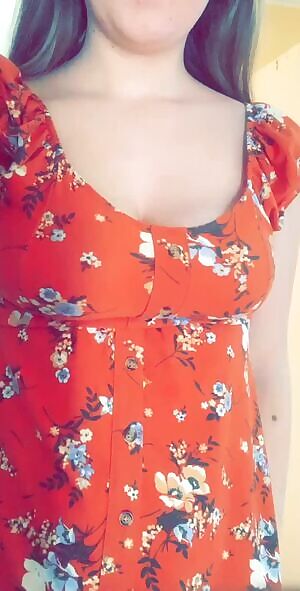 I look weird in this dress.. until I drop my tits out of it