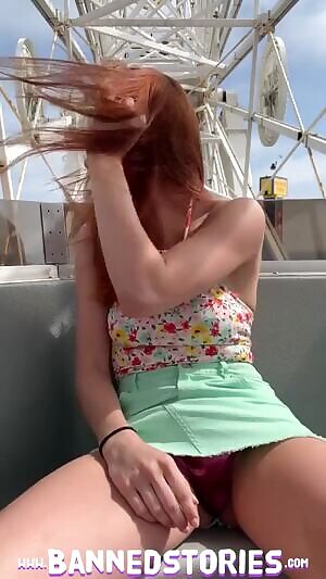 Lacy Lennon flashing on the Pacific Wheel