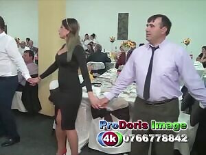 Busty babe bouncing at a wedding