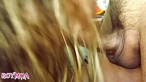 throbbing cock fills her mouth with cum