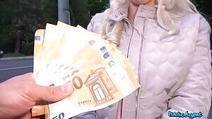 Helena Moeller liked money and showed us her boobs and ass, and then she is asked if she would suck dick