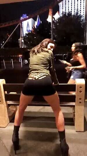 Twerking on the street