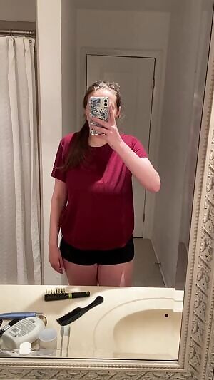 A quick peek before my shower :)