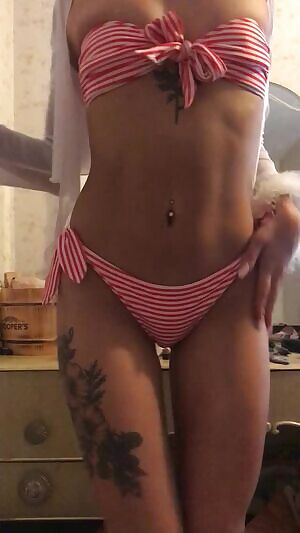 Peeling off my bikini now it’s summer