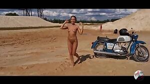 Photo Model Has a Surprise - GIF