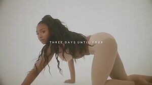 Normani crawling toward you, ready to wrap her thick lips around it