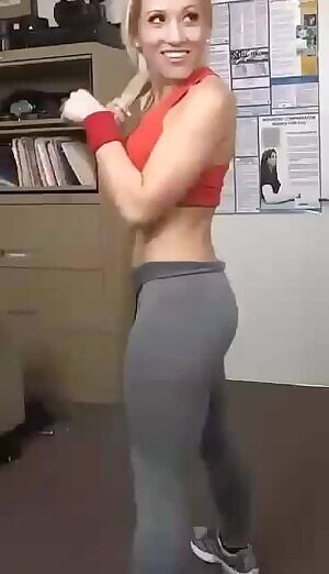 Can anyone ID this flexible blonde?