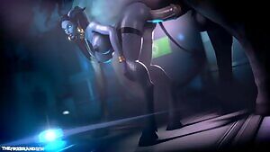 X'sara Taking a Horsecock