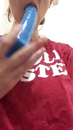 My Daddy wants me to be more diligent with my throat training so I got a new dildo to gag on when I’m not serving my purpose being a cum dump for men.