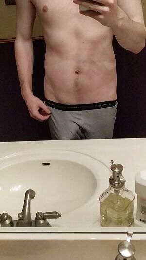 Just waiting for the shower to get hot