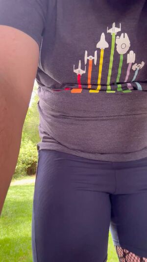 Enby Sluts Ass Femboy Fishnet Outdoor