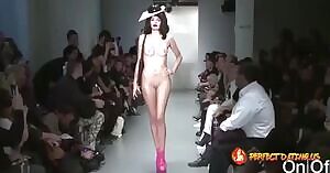 Naked on the runway