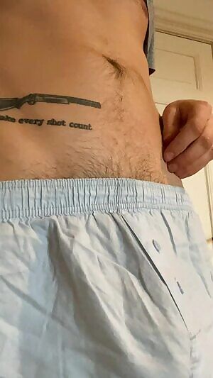 Uncovering my covered cock