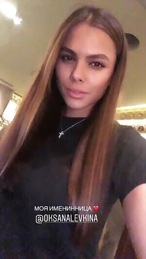 Close to kissing Oksana