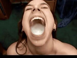 Jackie Ashe gargles and swallows 5 loads