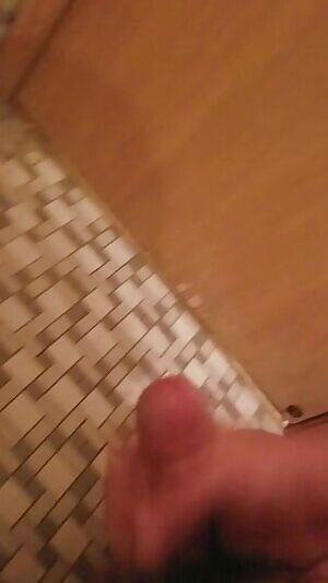 Wifey not in the mood so I had to go relieve myself in the bathroom