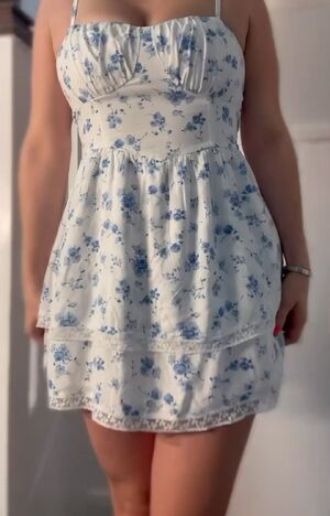 I love getting cream pied in a cute sundress