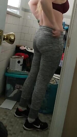 Wife showing what's underneath before she goes shopping! What yal think?