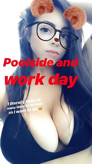 Danielley's gigantic tits in bikini