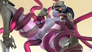 Widowmaker fucked by tentacles