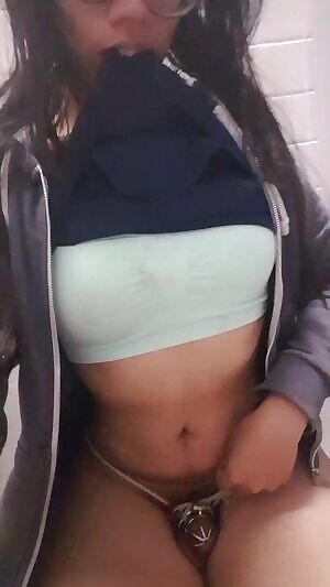 Frustrating... I can only feel my clitty straining against the cage