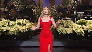 Scarlett Johansson looking gorgeous hosting SNL.