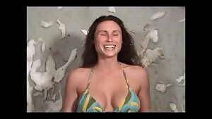 Big boobed actress gets the green slime