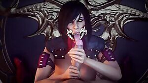 Mileena sucking dick