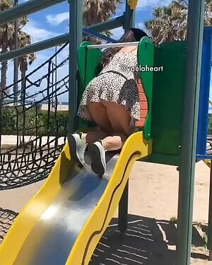 There's no age for a slide