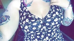 Pulling out the big tits