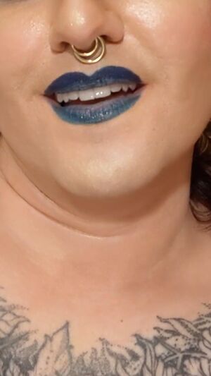 Giantess IRL Lips Lipstick Non-nude Tease