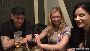 European Couple Swinger Sex In Restaurant