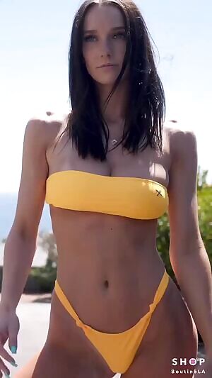 Yellow bikini