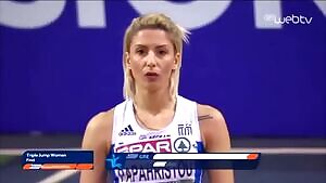 Triple Jump hotness Papachristou winning silver in Yesterdays EU championships
